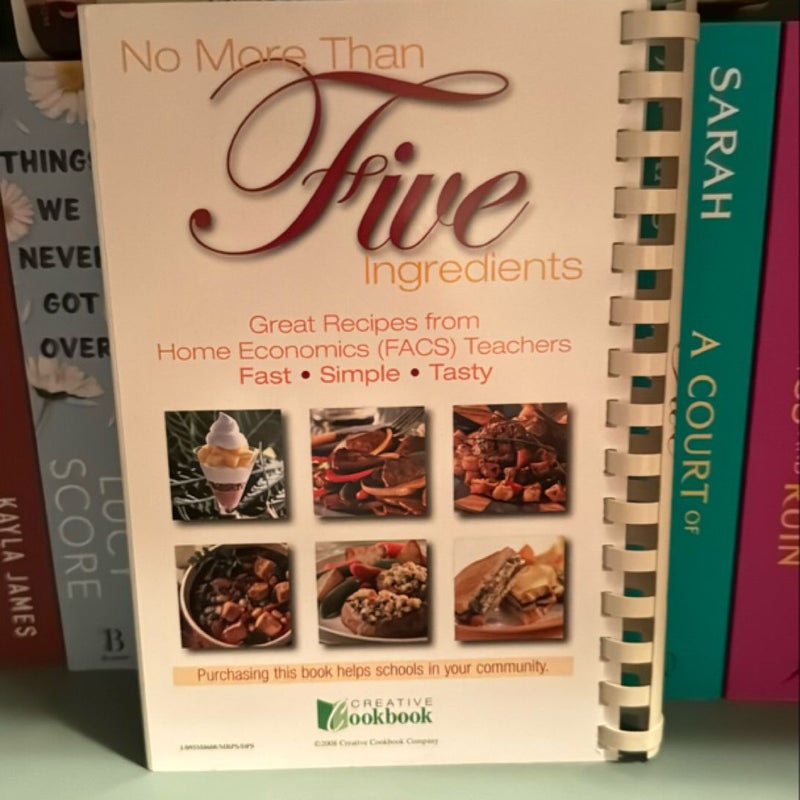 No more than five ingredients