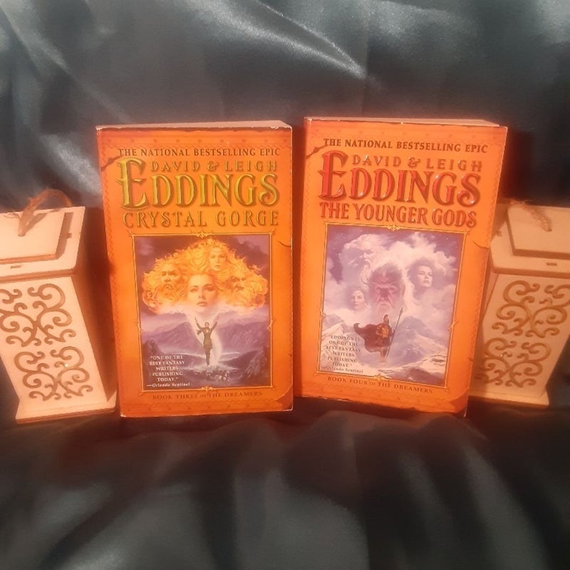 4 David Eddings The Dreamers book set, The Elder Gods
