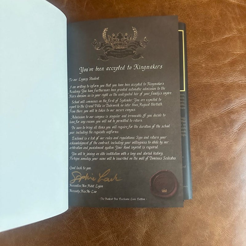 The Rebel Sophie Lark Bookish Box Special Edition Signed The Kingmakers