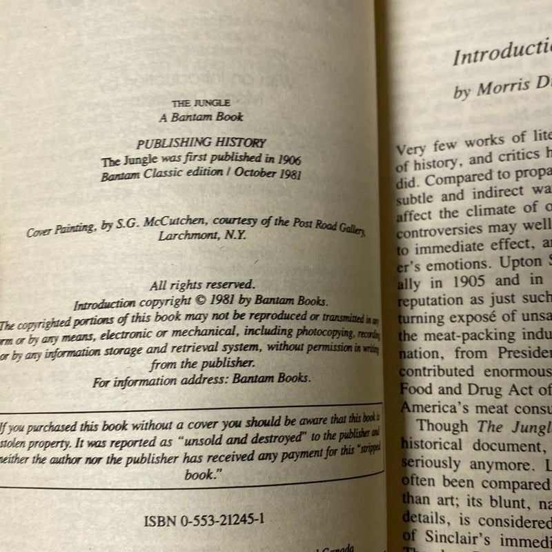 The Jungle by Upton Sinclair; Morris Dickstein, Paperback | Pangobooks