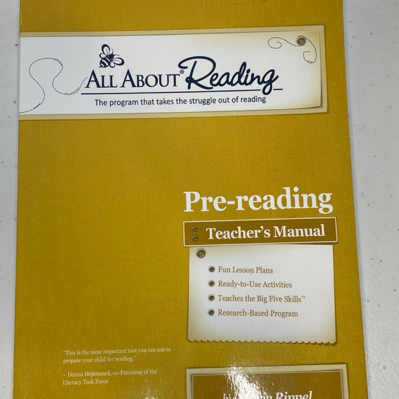 All About Reading: pre-reading set