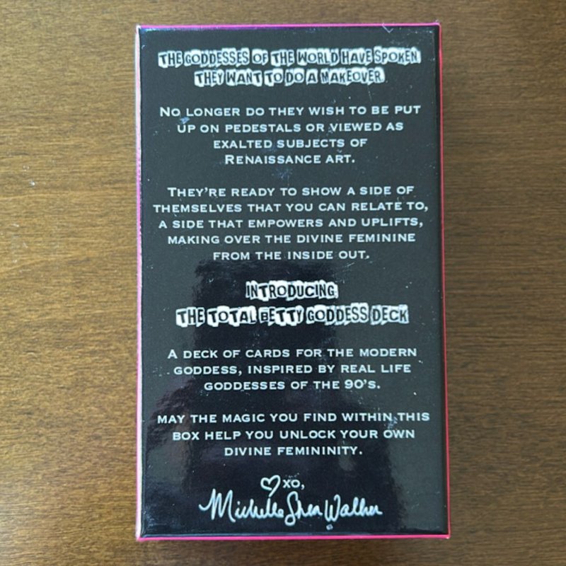 Total Betty Goddess deck and coloring guidebook