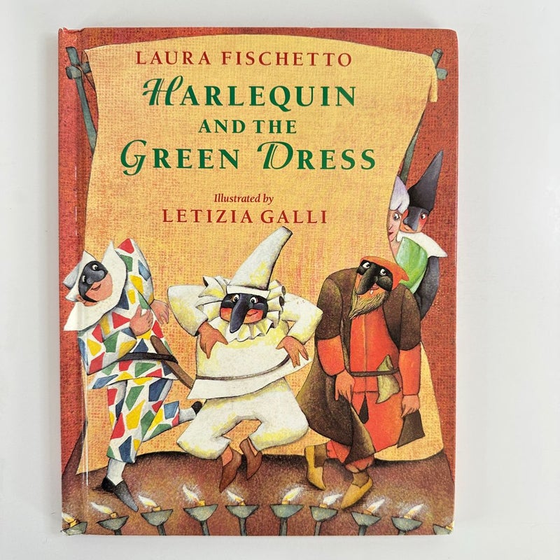 Harlequin and the Green Dress