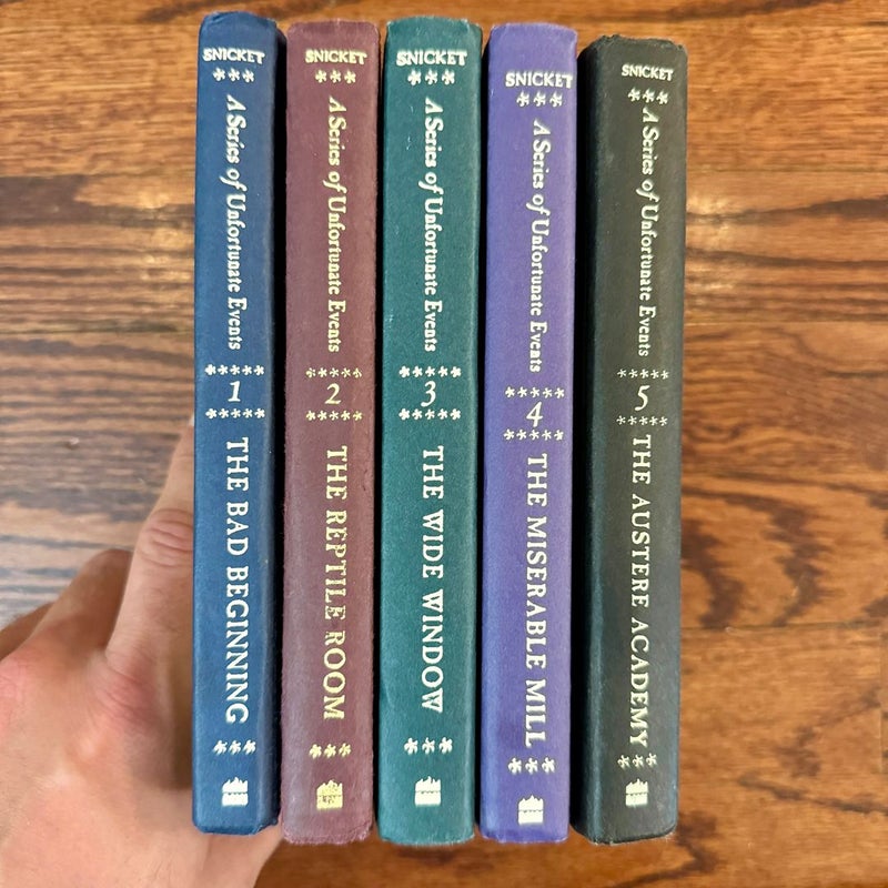 A Series of Unfortunate Events Books 1 2 3 4 5