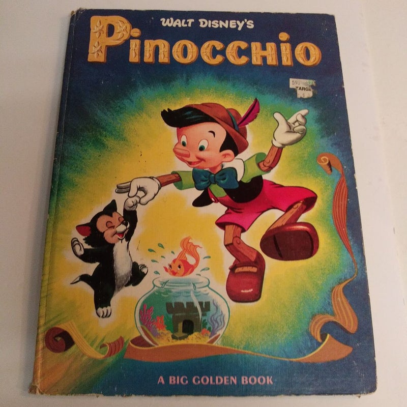 Walt Disney'Pinocchio A BigGolden Book 1972