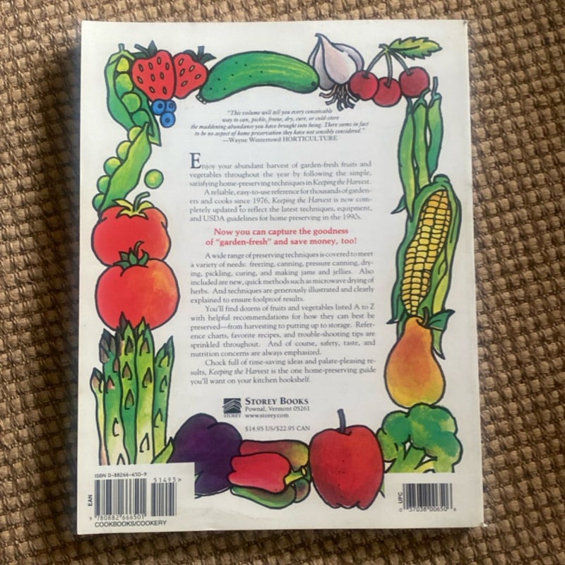 Keeping the Harvest