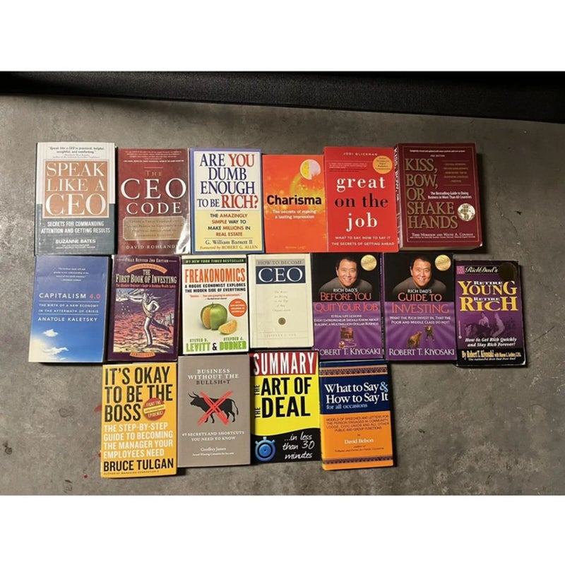 Lot of 17 books: finance, business, investing
