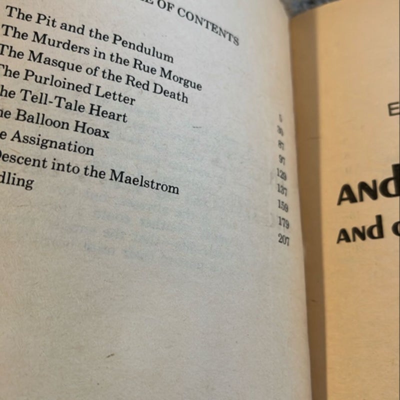 The Pit and the Pendulum and Other Tales of Terror *1976 Bellamore edition
