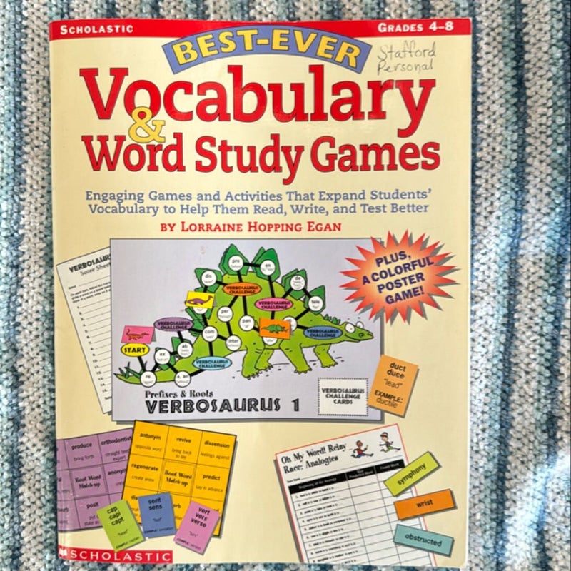 The Best-Ever Vocabulary and Word Study Games