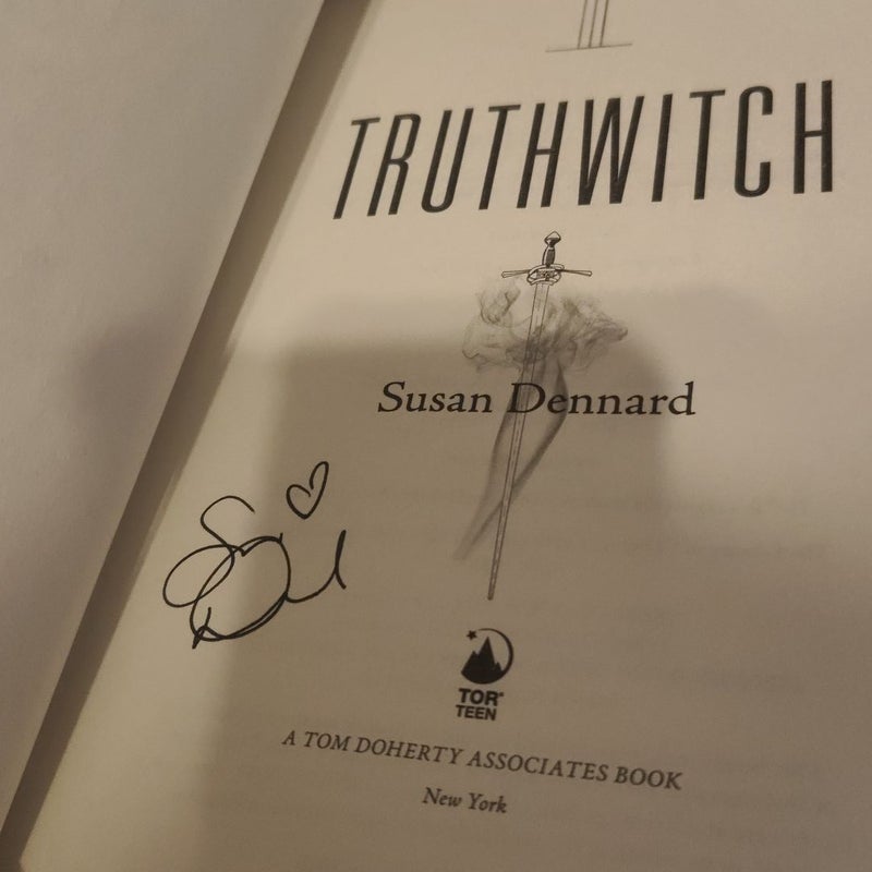 Truthwitch signed first edition 