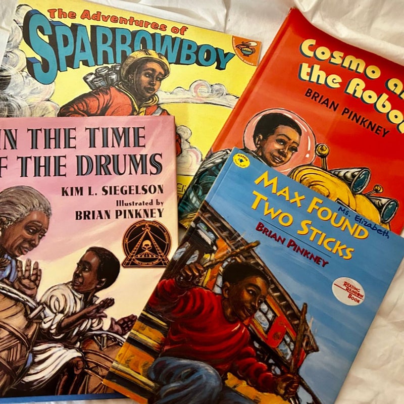 In the Time of the Drums Brian Pinkney Books Bundle