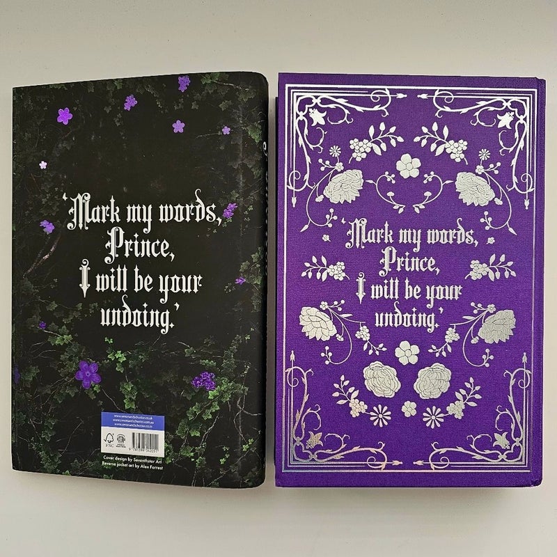 Powerless & Reckless Waterstones UK Exclusive Editions Sprayed Edge Dust Jacket Art