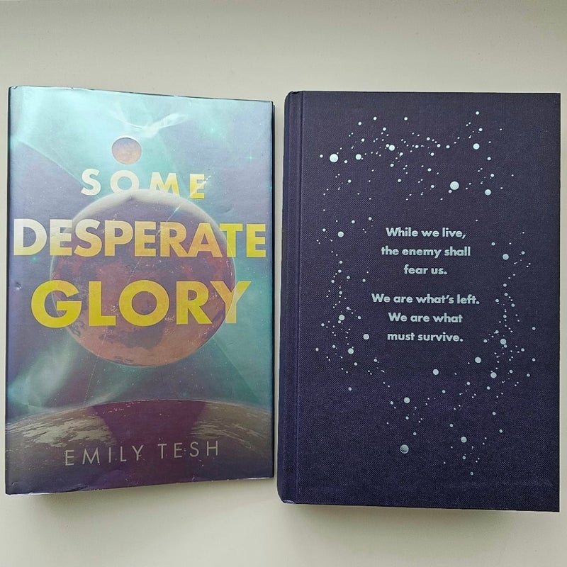 Some Desperate Glory by Emily Tesh HUGO award winner Illumicrate Special Edition
