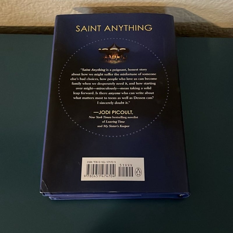 ***SIGNED*** Saint Anything (Hardcover)