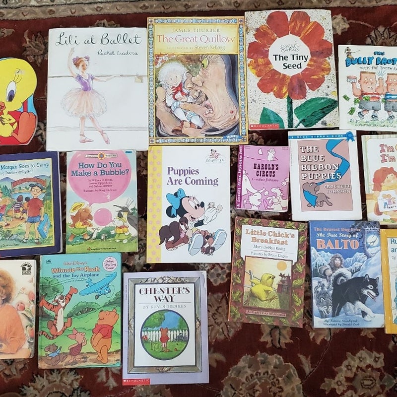 Vintage Lot of 22 kids Childrens bundle paperback 