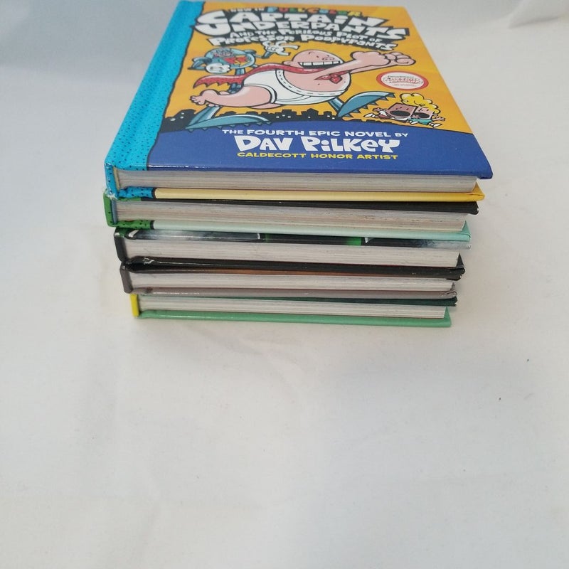 Captain Underpants Lot of 5: #2, 4, 10, 11, 12