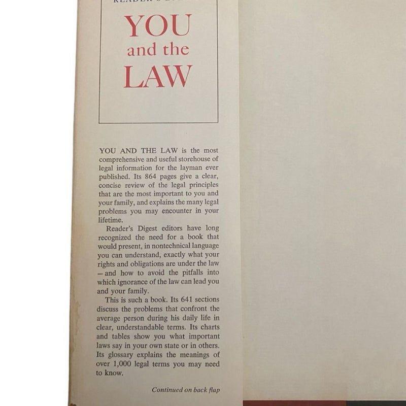 You and the Law By Readers Digest