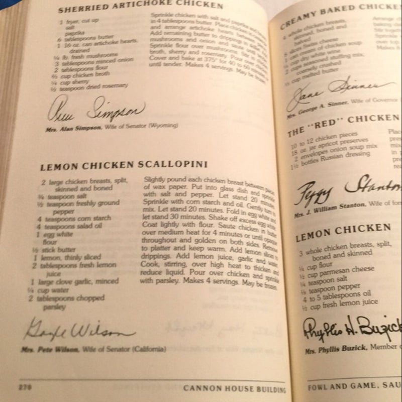 The Congressional Club Cook Book