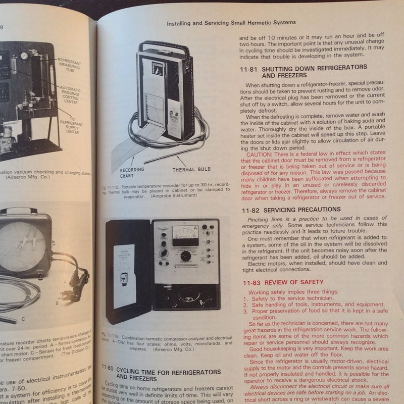 Modern Refrigeration and Air Conditioning a 1988 Textbook Style Guide by the Goodheart-Willcox Company, Inc. 