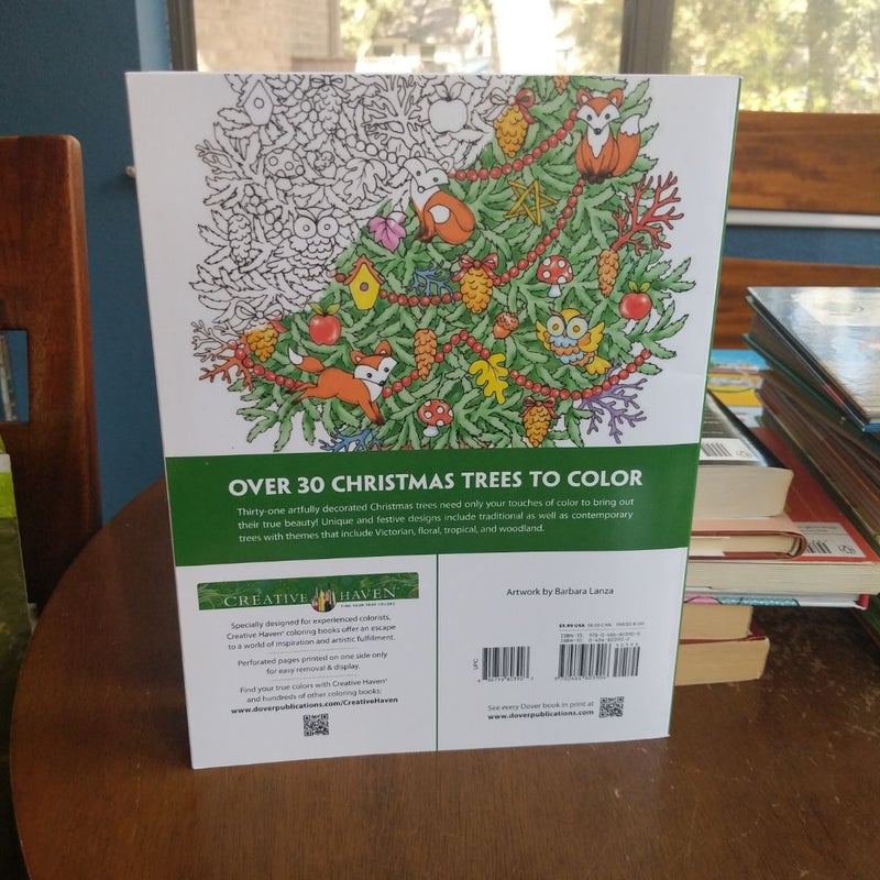 Creative Haven Christmas Trees Coloring Book