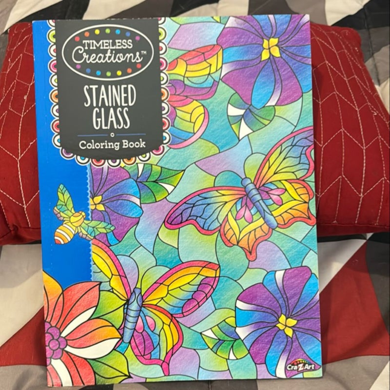 Stained Glass coloring book 