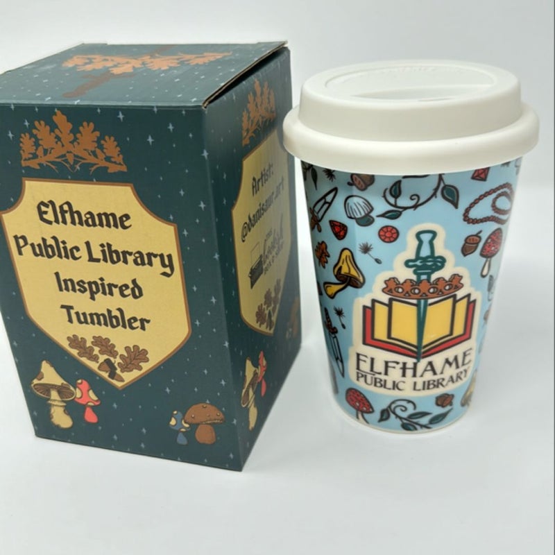 Elfhame library glass tumbler 