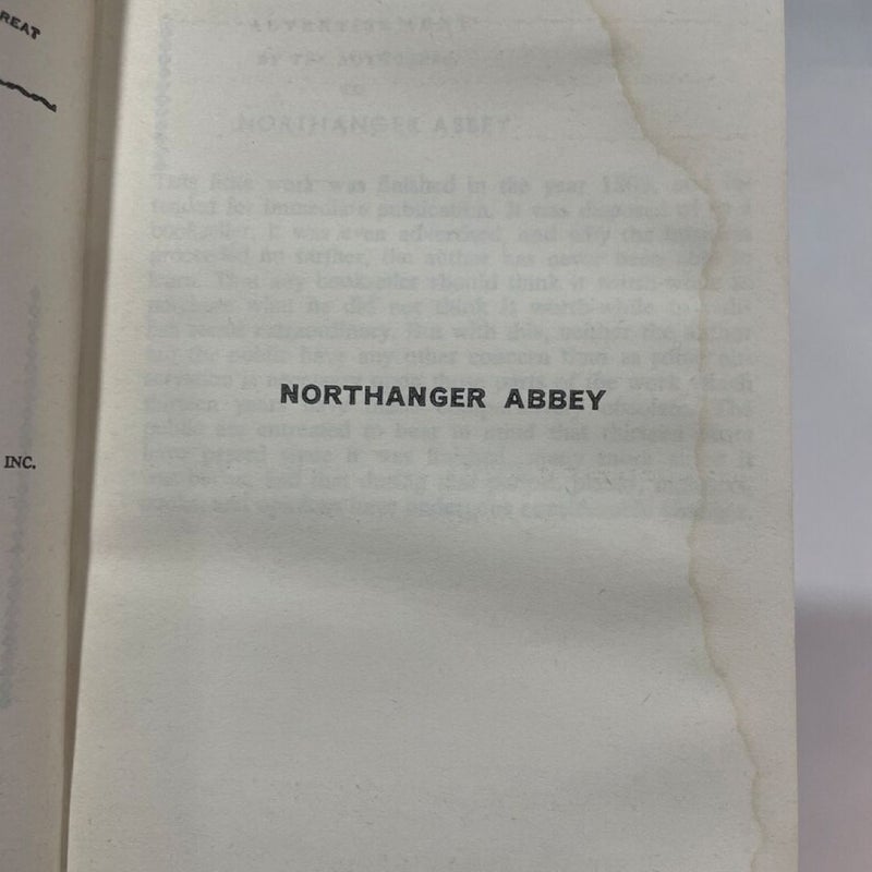 Northanger Abbey by Jane Austen 1965 Signet Edition Gothic Classics Paperback Book & Bookmark Set