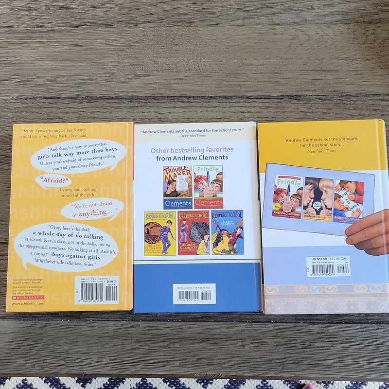 Three Andrew Clements Novels