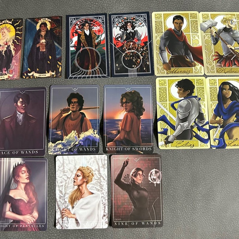 Bookish tarot card collectibles