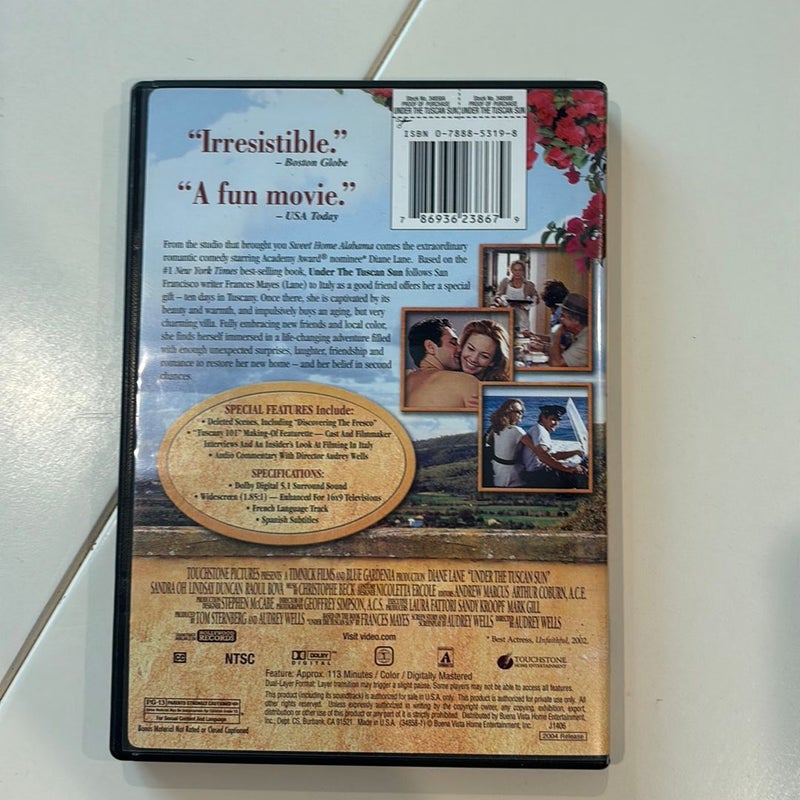 DVD Under The Tuscan Sun 