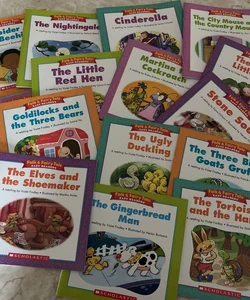 Bundle of 15 Scholastic Folk & Fairy Tale Easy Readers