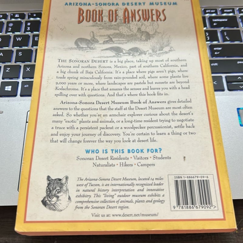Arizona-Sonora Desert Museum Book of Answers