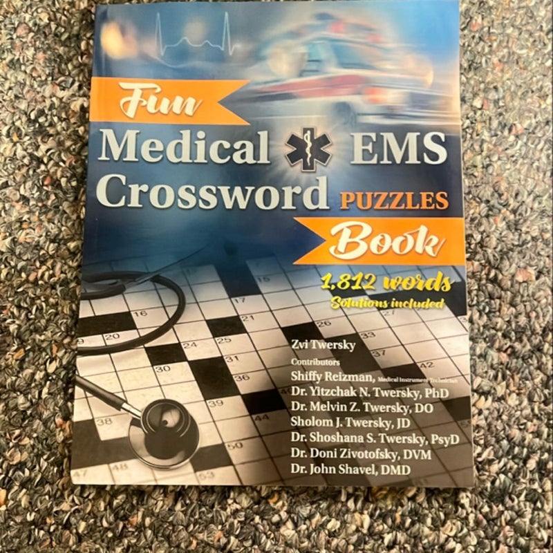 Fun Medical EMS Crossword Puzzles Book