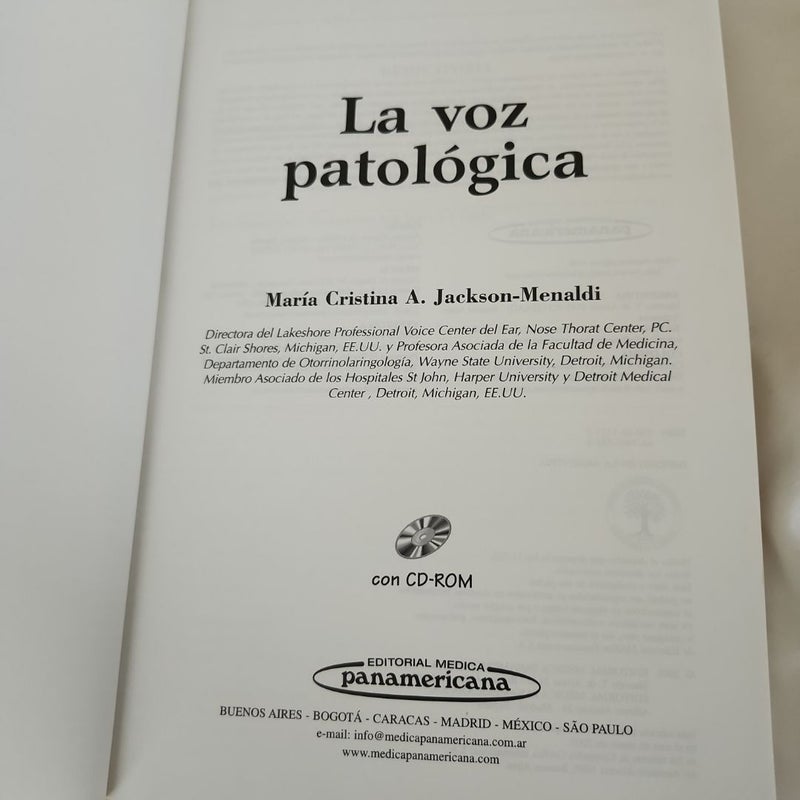 La voz patológica