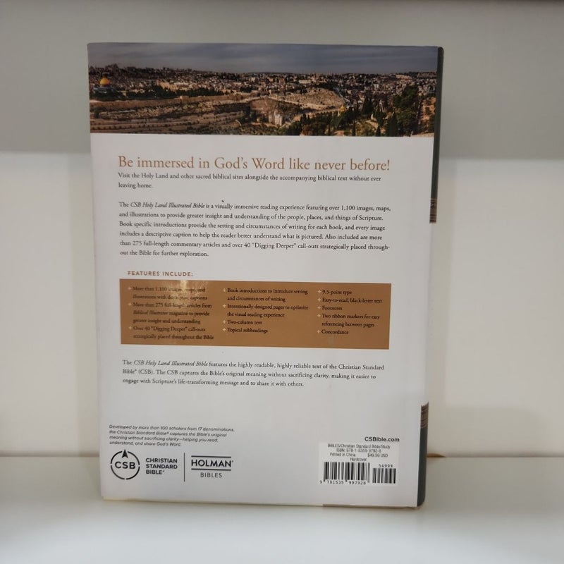 CSB Holy Land Illustrated Bible, Hardcover