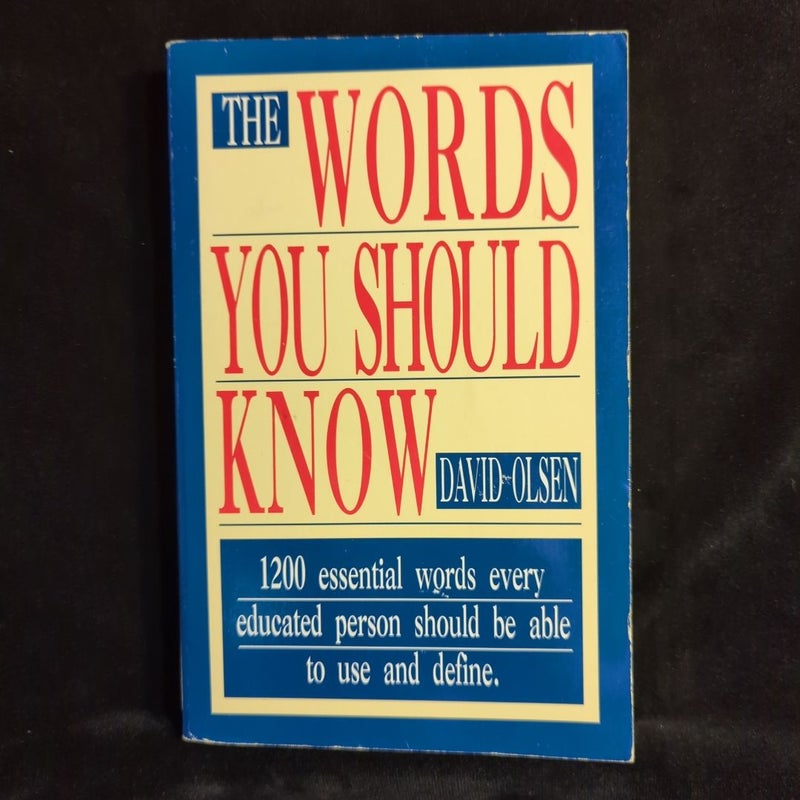 The Words You Should Know