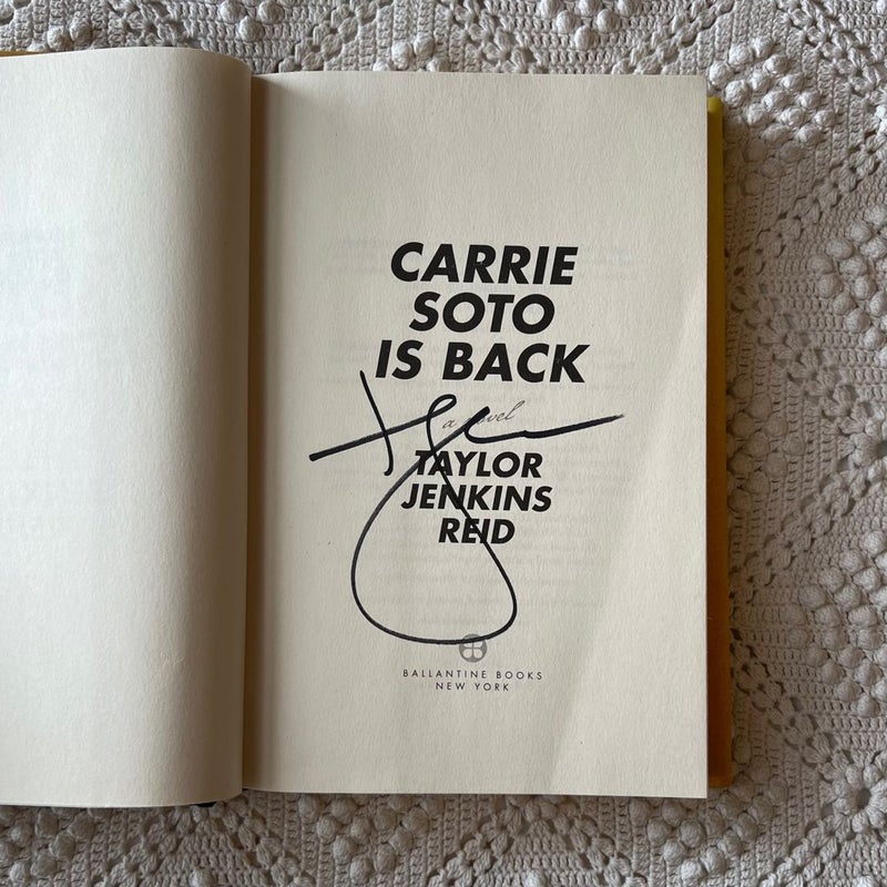 Carrie Soto Is Back *SIGNED*