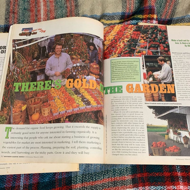 3 Mother Earth News Magazines from 1999