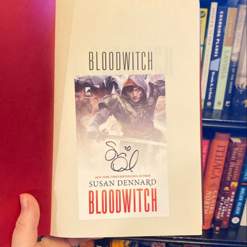 Bloodwitch - signed bookplate and poster