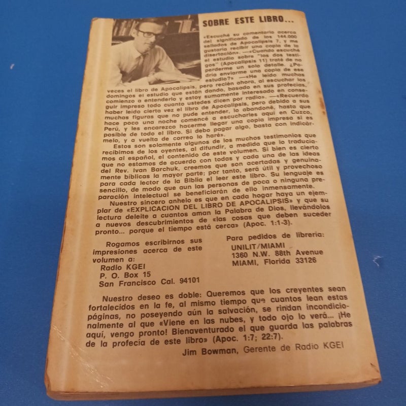 Explicacion Del Libro de Apocalipsis