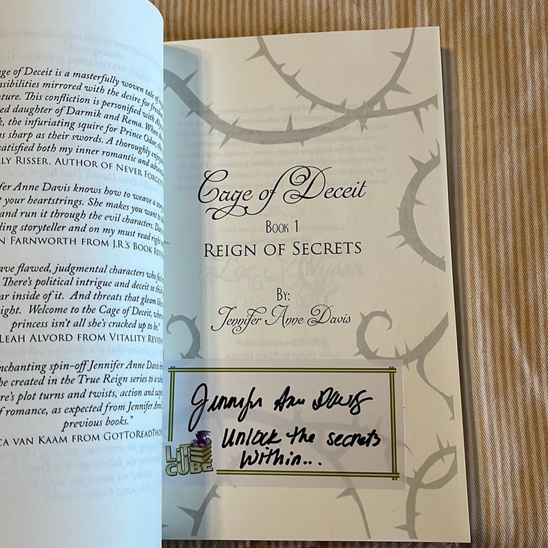 Cage of Deceit - Signed Book Plate