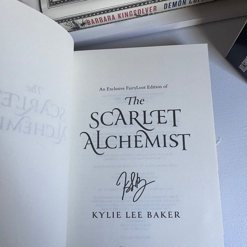 The Scarlet Alchemist - fairyloot edition by Kylie Lee Baker, Hardcover ...