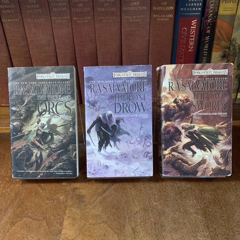 The Hunter’s Blades Trilogy: The Thousand Orcs, The Lone Drow, The Two Swords