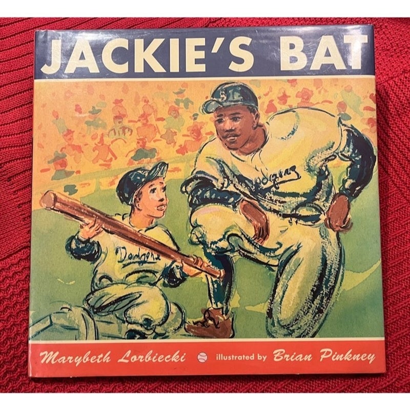 Jackie's Bat by Marybeth Lorbiecki Illustrated by Brian Pinkney First Edition Hardcover
