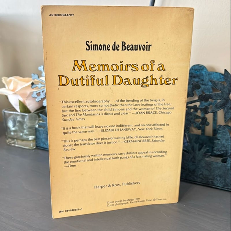 Memoirs of a Dutiful Daughter