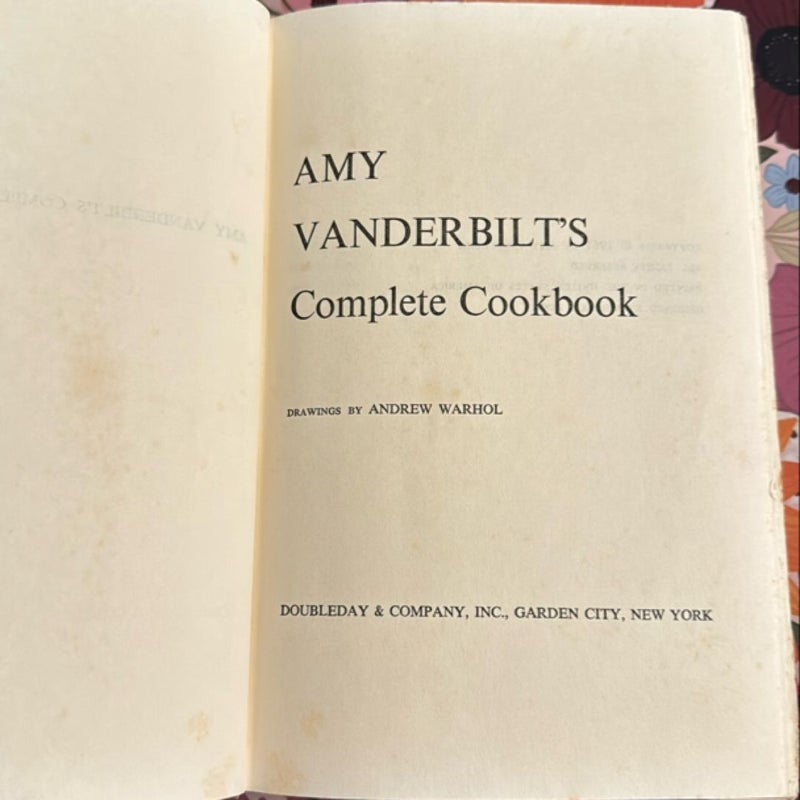 Amy Vanderbilt’s Complete Cookbook