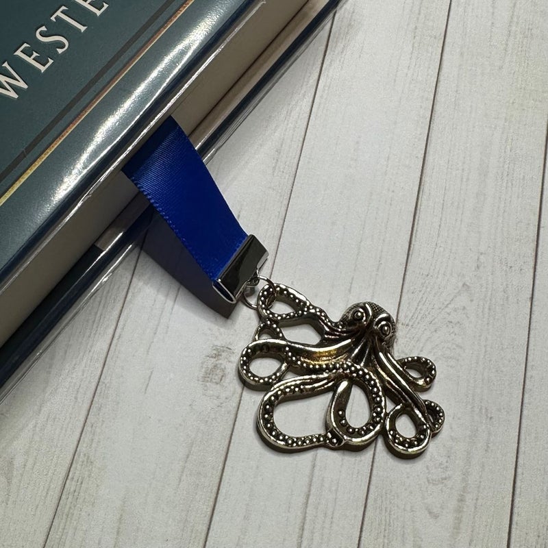 Octopus Charm Ribbon Handmade Bookmark