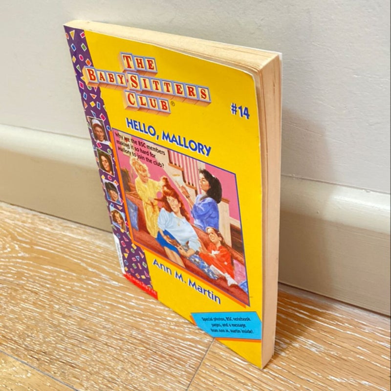 The Baby-Sitters Club Hello Mallory # 14 Paperback