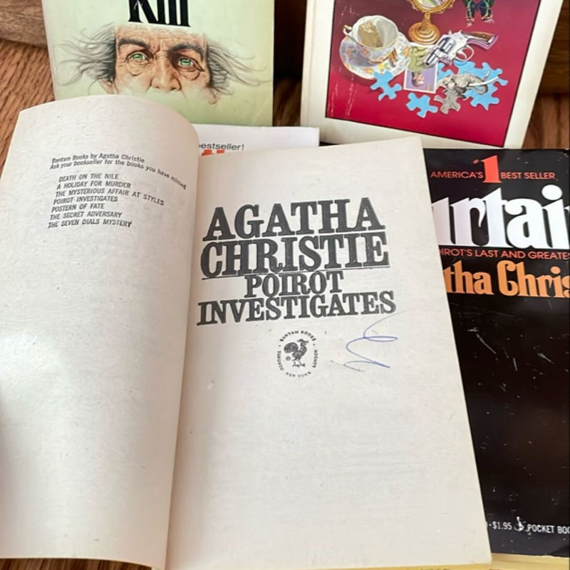 Lot of 5 Agatha Christie Books