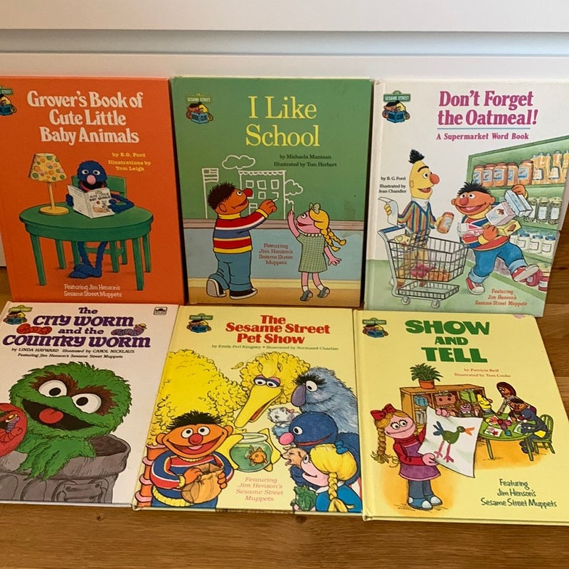 6 Sesame Street Books Bundle